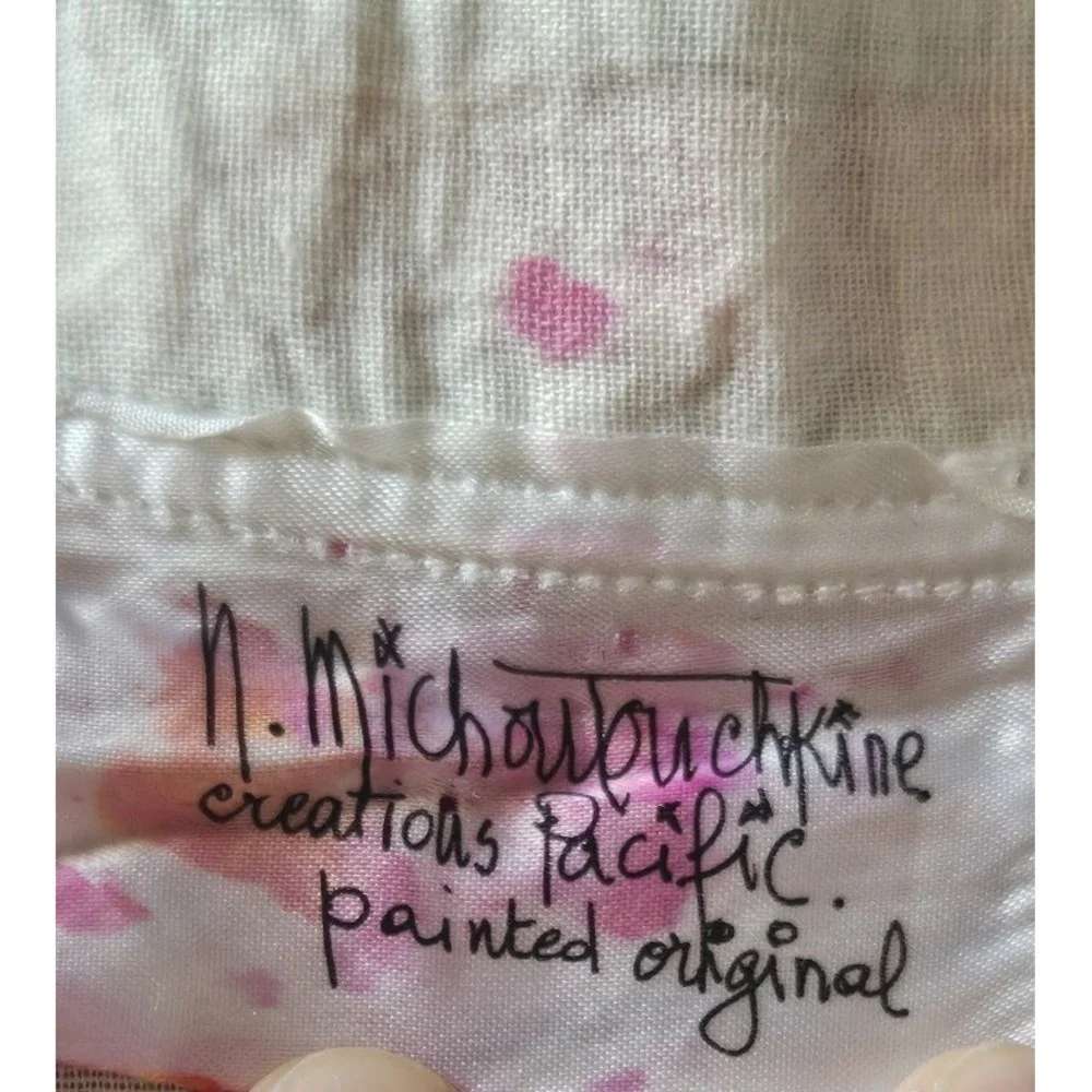 n.michautouchkine creations Pacific painted original shirt dress O/S - Picture 7 of 7
